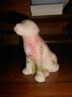 Fenton Art Glass Labrador Dog Figurine Limited Burkhart Signed