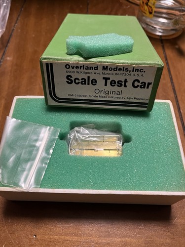 Overland hO Brass OMI-3155 Scale test Car Mint Original - Picture 1 of 6