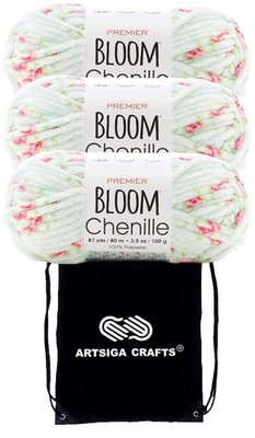 Premier Yarns Bloom Chenille Dewdrop 2099-11 (3-Skeins - Same Dye Lot) Weight...