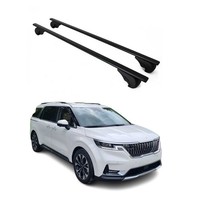 DachträGer GrundträGer FüR Kia Carnival 2021-2026 75Kg Stahl Schwarz 2 Tlg