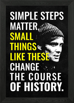 Simple Steps Matter: Kleine Dinge gerahmtes Wandbild Poster Leinwanddruck Bild