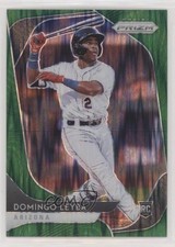 2020 Panini Prizm Forest Green Flash Prizm 1/5 Domingo Leyba #10 ib6