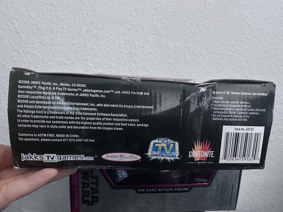 New! - Star Wars Revenge Of The Sith - Plug n' Play TV Games - 5 Games Built-In - Image 3 of 3