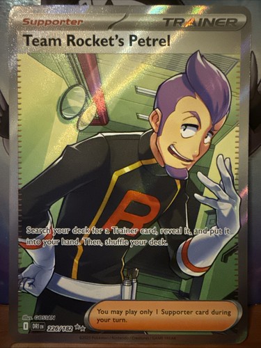 Team Rocket's Petrel 226/182 Sv10: Destined Rivals Holo