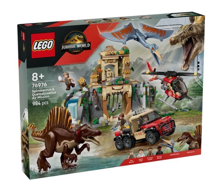Lego 76976 Spinosaurus Quetzalcoatlus Air Mission Jurassic