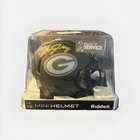 Green Bay Packers Salute to Service Mini Helmet Josh Jacobs Signed