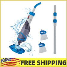 ⛳Pool Vacuum for Above Ground &in Ground Pool,Handheld Rechargeable Pool Cleaner