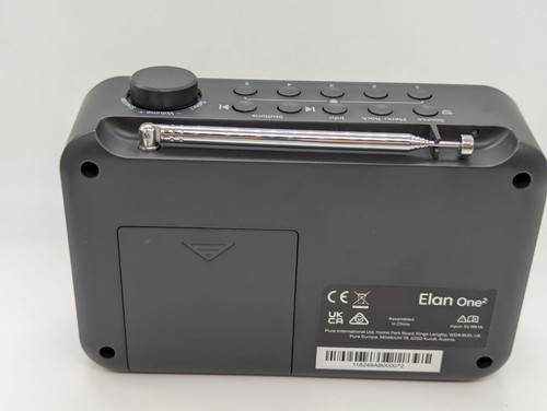 FAULTY SPEAKER Pure Elan One2 portable DAB FM radio Bluetooth 5.1 charcoal black - Picture 10 of 13