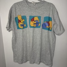 Vintage Winnie The Pooh T Shirt L Single Stitch 90s Made In USA Honey Pot T8