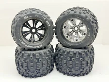 Six-Pack MT 3.8" Mounted Tires, Black (4) Duratrax - DTXC3582
