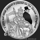 2026 PUPPET THRONE  1oz .999 Fine Silver Shield Round Proof MICROMINTAGE PRESALE