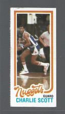 Charlie Scott 1980-81 Topps Basketball Single Panel Card #77-Denver Nuggets