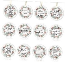 Pcs Christian Christmas Ornaments Bulk Bible Verse Hanging Ornament 12