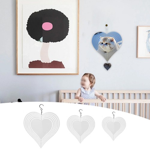 Windspiel Rohling doppelseitig DIY Gartendeko hängend Metall Aluminium