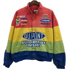 Chase Authentics NASCAR Cotton Racing Jacket XXL Multi-Color Used