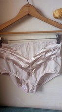 Vintage Bali Slimming Smoothing Satin Chevron Hi Rise Brief Panty 8986 Size XL