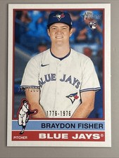 2025 Topps Heritage Bicentennial Braydon Fisher RC #646 Blue Jays /200 I-8050