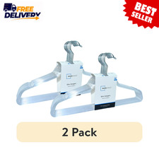 2 Pack Mainstays Clear Plastic Hangers 10 Pack Slim Space Saving Clothes Hangers