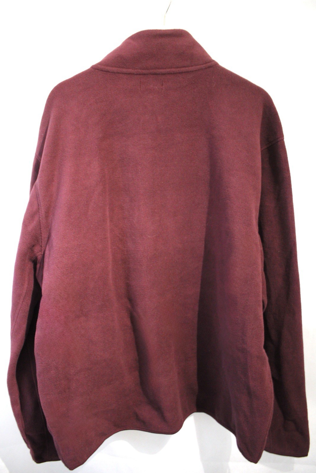 Woman’s Half Zip Fleece Jacket Woman’s Size 2XL Burgundy (c123) image 2