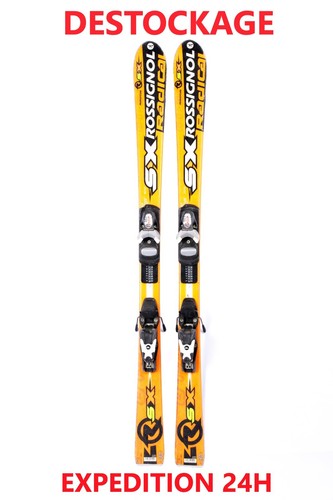 Ski Enfant Rossignol Robot, 110 Cm, Avec Fixations, Bleu, Occasion