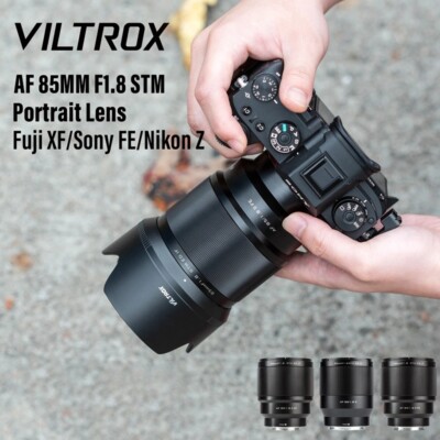 VILTROX 85mm F1.8 II Full-frame Auto Focus Camera Lens Fr Sony E Nikon Z Fuji X