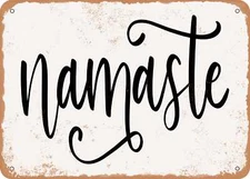 METAL SIGN - Namaste - Vintage Look Sign