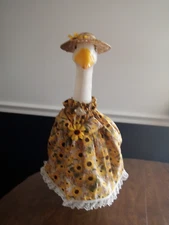 Goose clothes outfit - Spring  Small Sunflowers w/hat for lg 24-27" goose