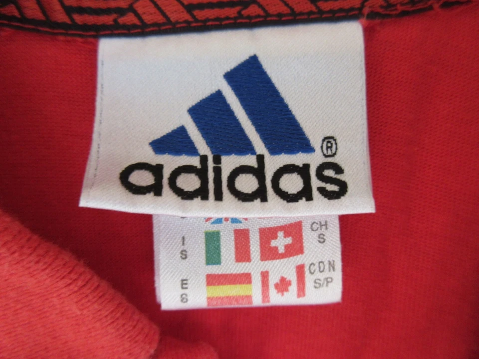Polo ADIDAS Mondial FRANCE 98 World Cup shirt collection vintage rouge coton S - Photo 4/4
