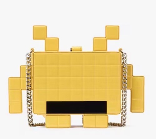 Kate Spade X Space Invaders Patent 3D Alien Crossbody Novelty NWT - 第 7/11 張圖片