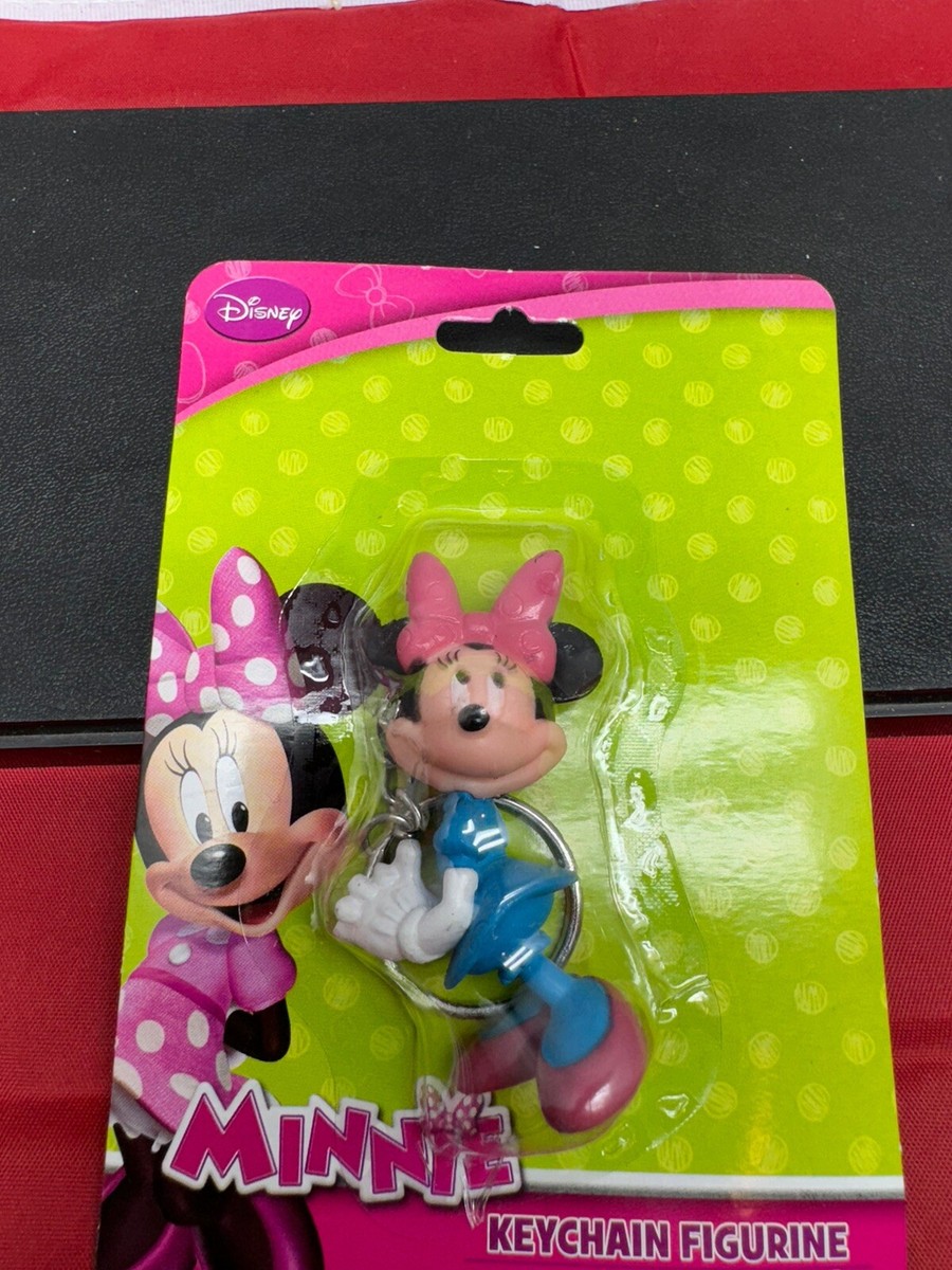 NIP WALT DISNEY MINNIE MOUSE FIGURINE KEYCHAIN NEW ON CARD | eBay