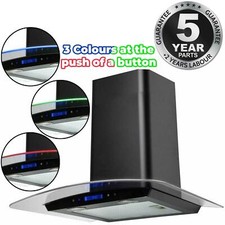 90cm chimney cooker hood with led mood lighting