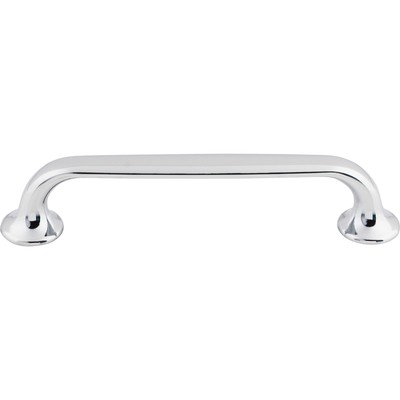 Top Knobs Cabinet  Oculus Oval Pull 5 1/16 Inch (c-c) Polished Chrome