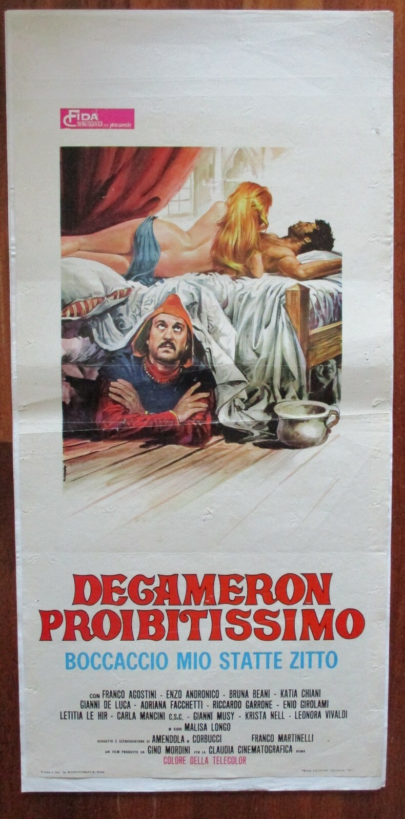 Locandina originale film Decameron proibitissimo (Boccaccio mio statte zitto) (1972) - Regia di Marino Girolami