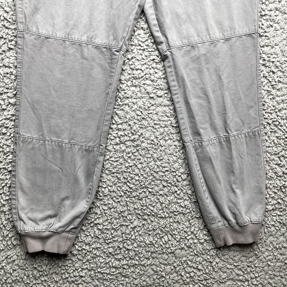 Pantalón Jogger Aeropostale Para Hombres 34 Gris Moto Chino Algodón Sarga Moderno Cadera Caqui Foto 3 de 4