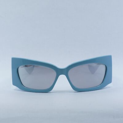 New GUCCI GG1412S 005 Light Blue/Silver Mirror 62-16-125  display picture 2