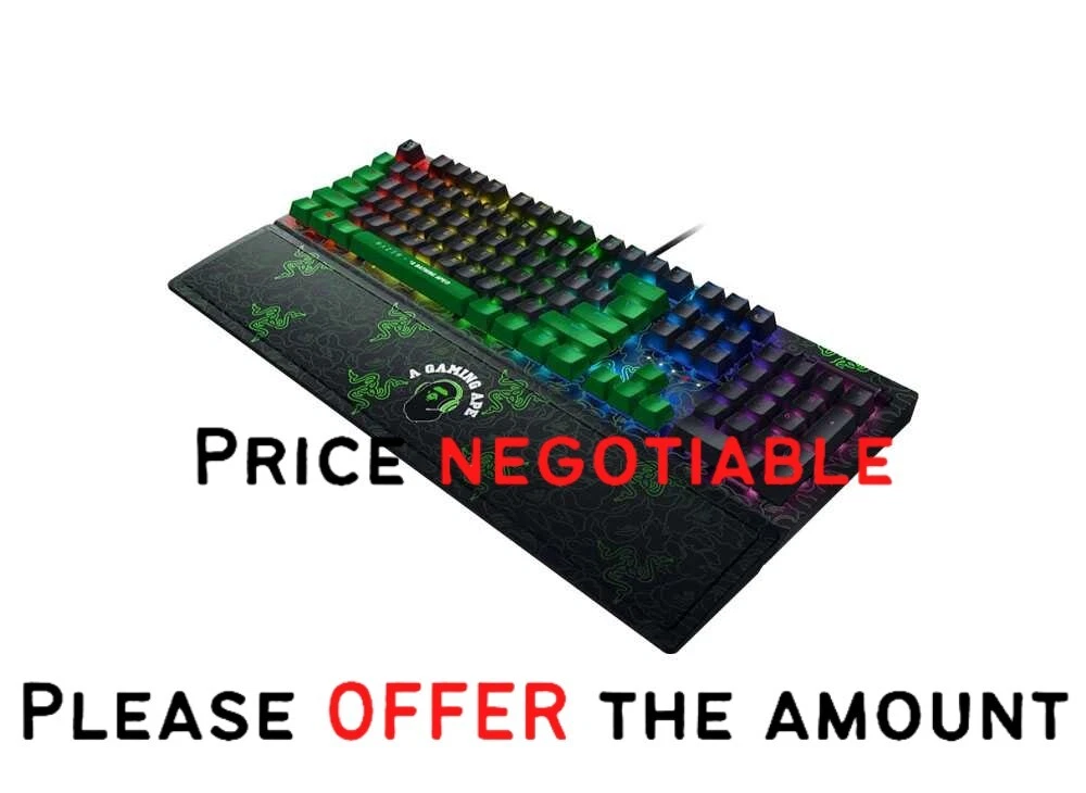 A BATHING APE x Razer NEON CAMO BLACKWIDOW V3