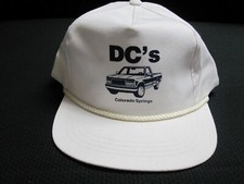 1990s DC's Colorado Springs Snapback Trucker HAT White  7960