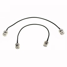 2 pcs BNC Male Plug to BNC Male Plug Jumper Cable RG174 20cm Adapter for CCTV