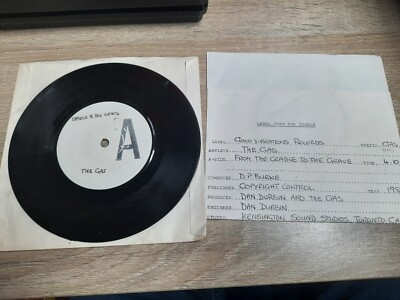 The Gas 7 INCH VINYL From The Cradle To The Grave White Label PUNK 1983