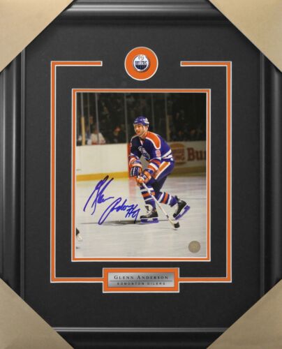 Glenn Anderson signed autograph Edmonton Oilers 8x10 framed - Picture 1 of 1