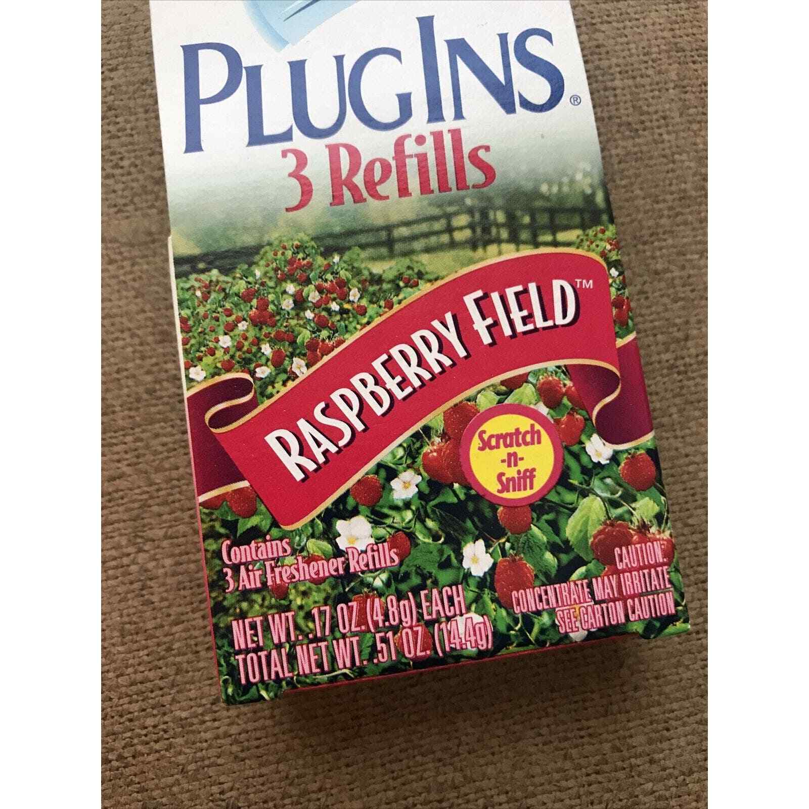 4 Boxes 12 Glade Plugins Scented GEL Refills Raspberry Field Gels