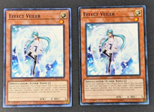 Yugioh TCG - 2x Effect Veiler - YS17-EN020 + SDAZ-EN018 - NM - 1st Ed - Common