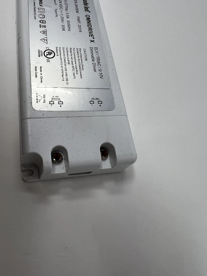 Diode LED 30W OMNIDRIVE Driver, Dimmable, 120V-277V AC / 24V DC - Image 4 of 4