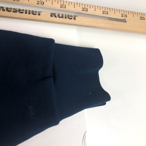 VTG Fruit Of The Loom Sweatshirt Adult Extra Large Dark Blue Thrashed Crewneck - 第 6/10 張圖片