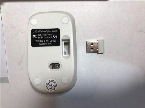White Wireless Small Keyboard and Mouse Set for Apple Mac Mini Quad-Core i7 - Picture 6 of 8