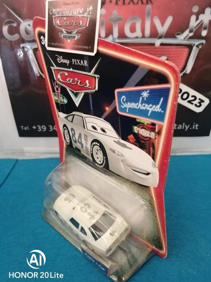 Cars 1 - Apple i-Car #84 Serie Supercharged -2007-( Bl.sing.Mattel 1/55 metal ) - Immagine 3 di 4