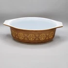 Promo Vintage Pyrex Regency 043 Oval Casserole Dish NO LID 1965 1.5 Qt Read Coll