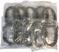 Pack of 10 10' ft Cat5E Patch LAN Network Ethernet Cables STP SHIELDED 350mMHz