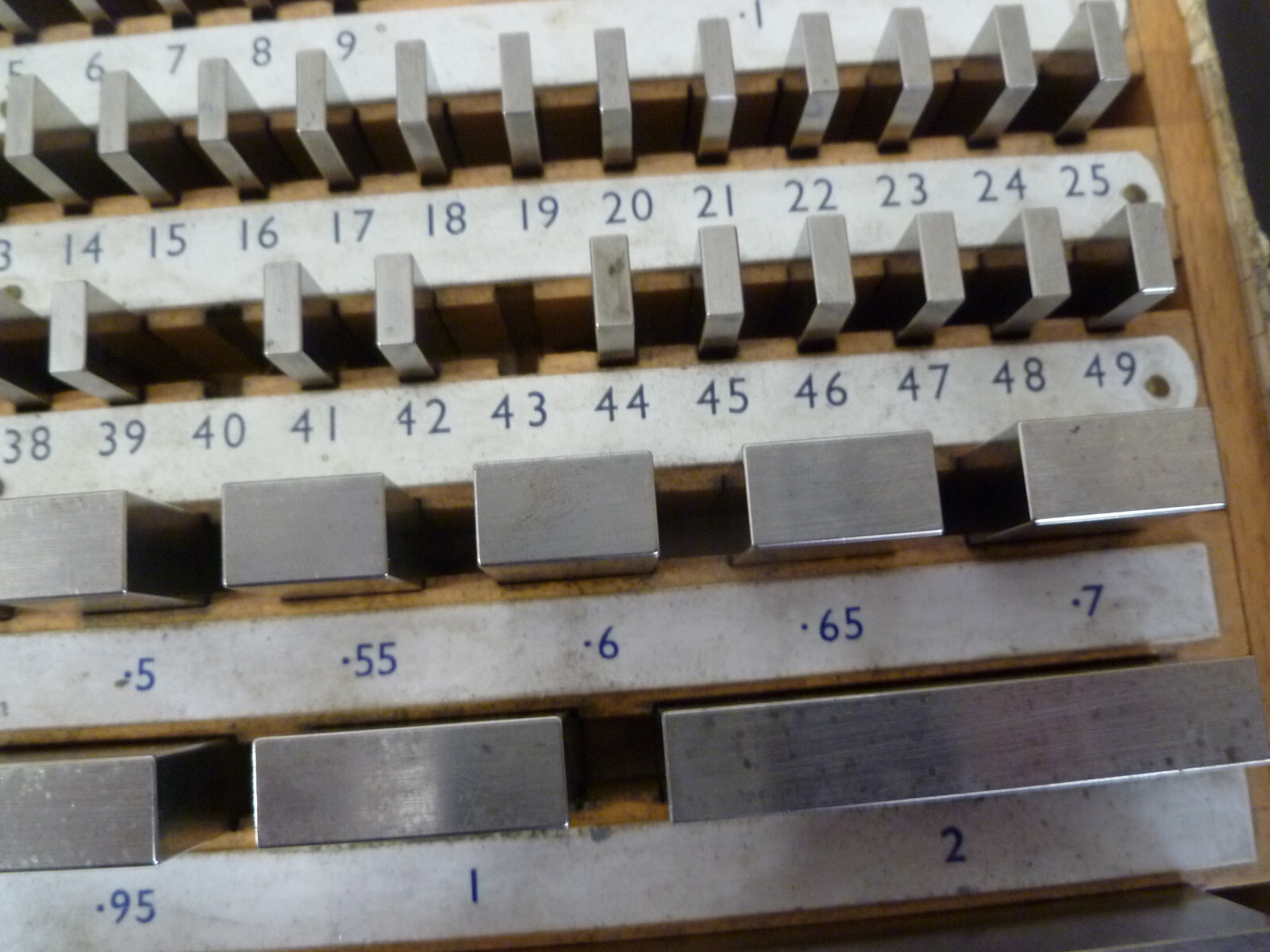 Harbots Ltd E81 iMPERIAL Slip Gauge Set .1001" to 4" in Box