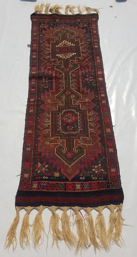 Vintage Traditional Handcrafted Turkish Kilim Rug for Home Décor 211x66 cm